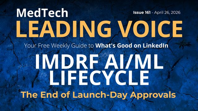 IMDRF's AI/ML Lifecycle Draft and What Continuous Oversight Means for MedTech